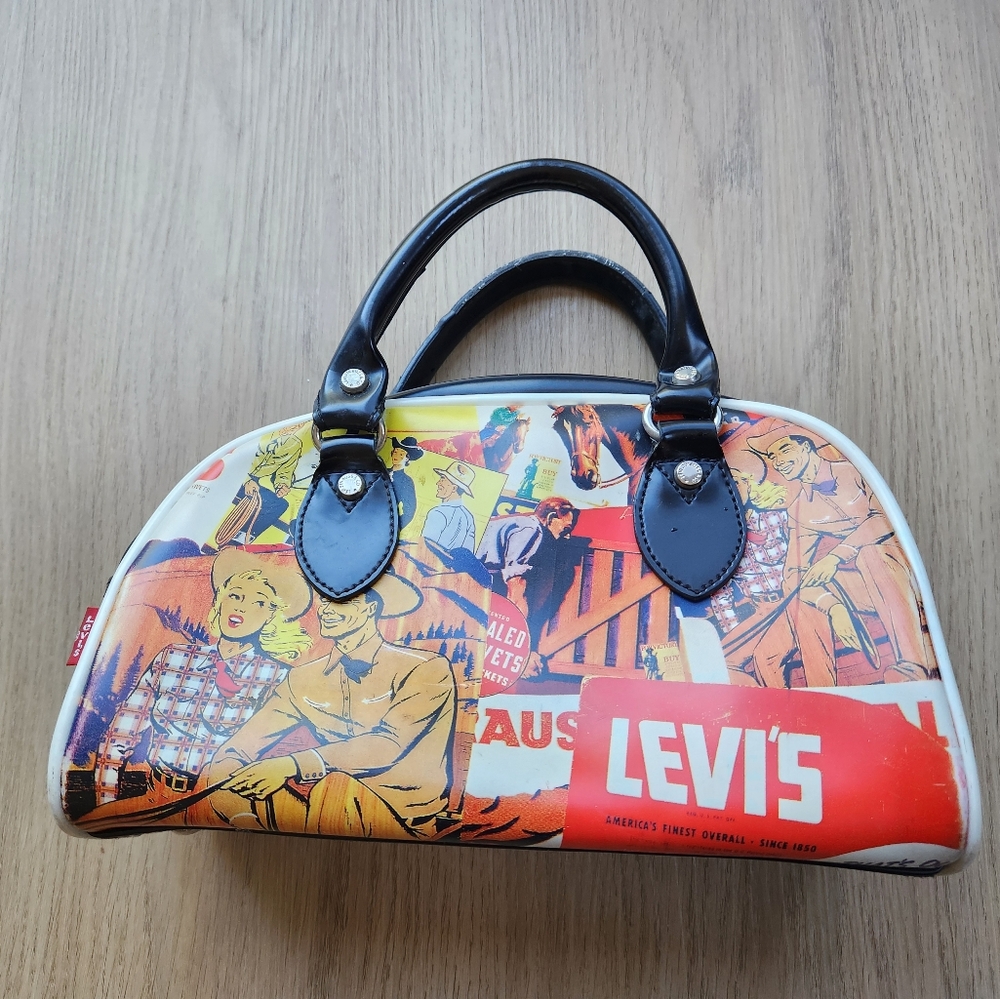 Levi's Vintage Cowboy/Cowgirl Black Leather Hand Bag